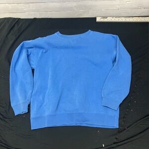 GAP Men's Crewneck Sweater in Vibrant Blue vintage